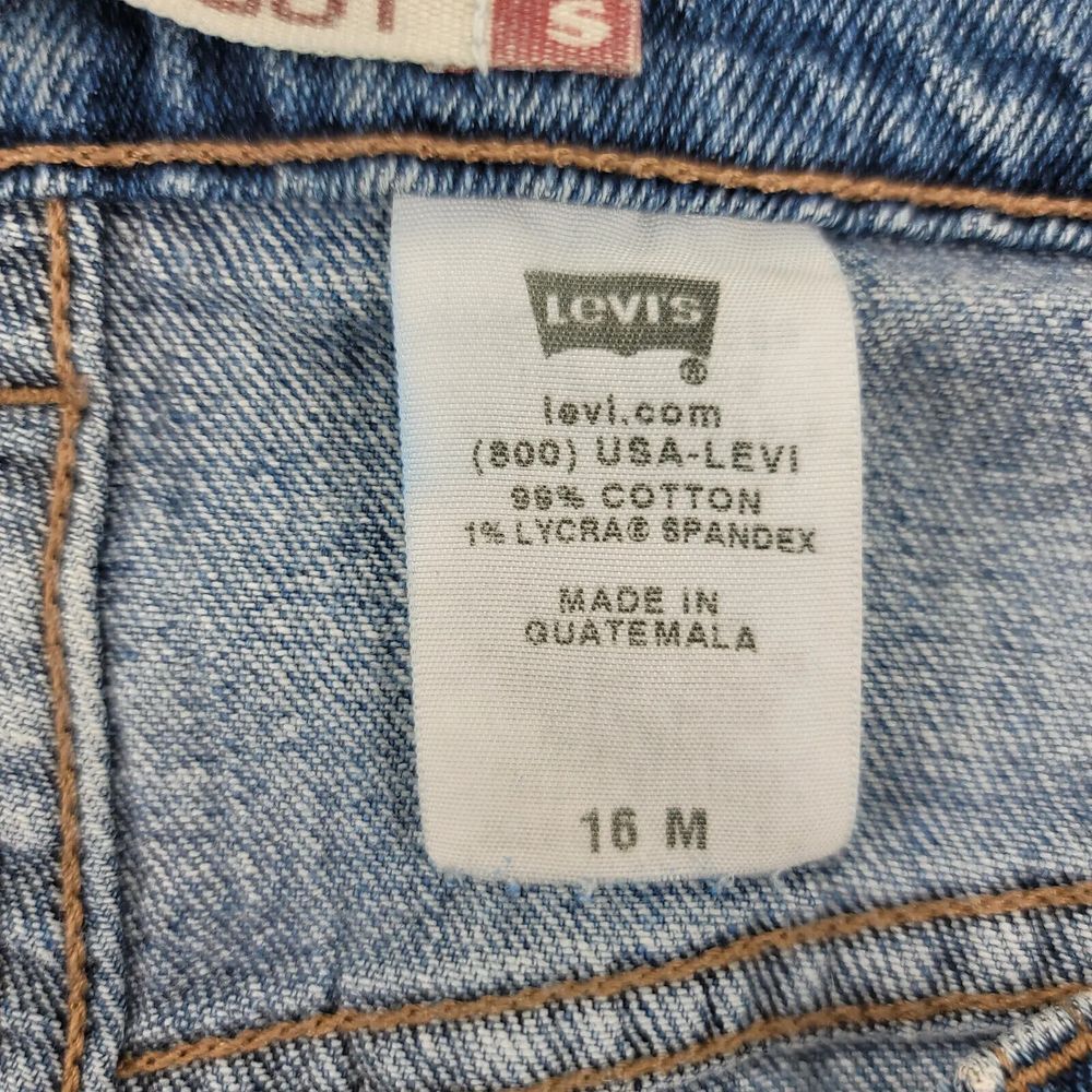 Vintage Levi's Jeans Womens 16m Blue Denim 515 Nouveau Bootcut‎ Distressed Y2K - Picture 10 of 14